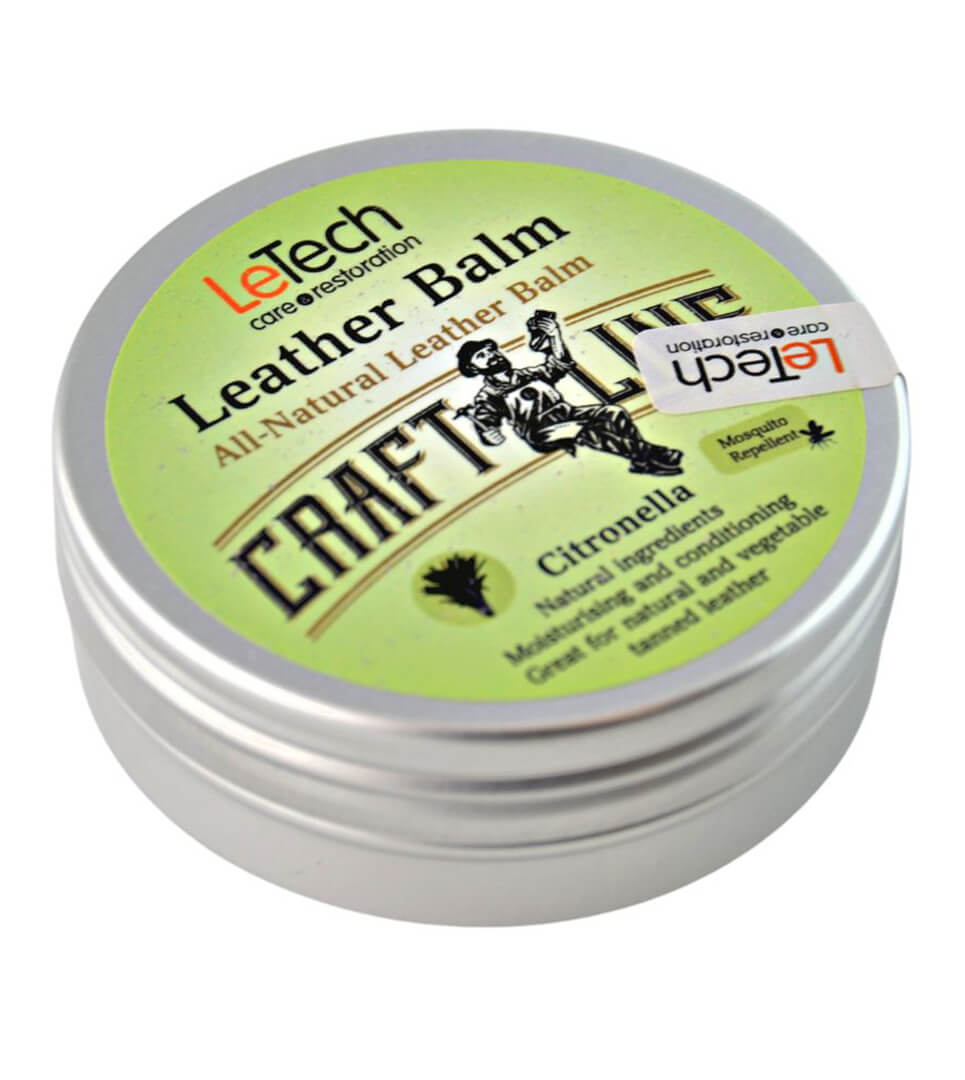 Натуральный Бальзам для кожи с запахом цитронеллы Leather Balm Citronella